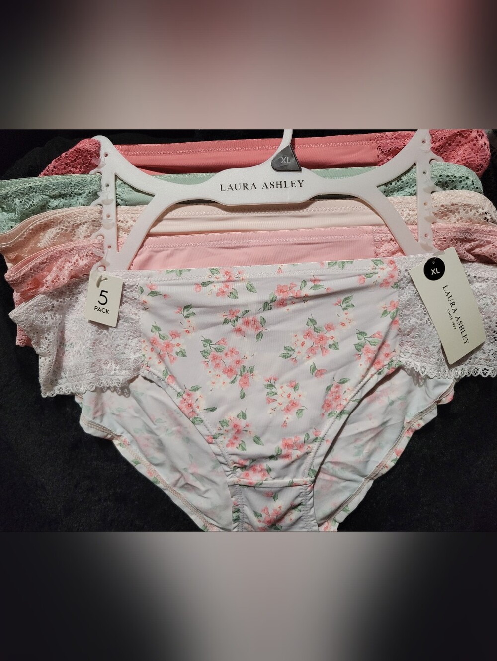 One Laura Ashley Pink and Green Floral Womens Brief